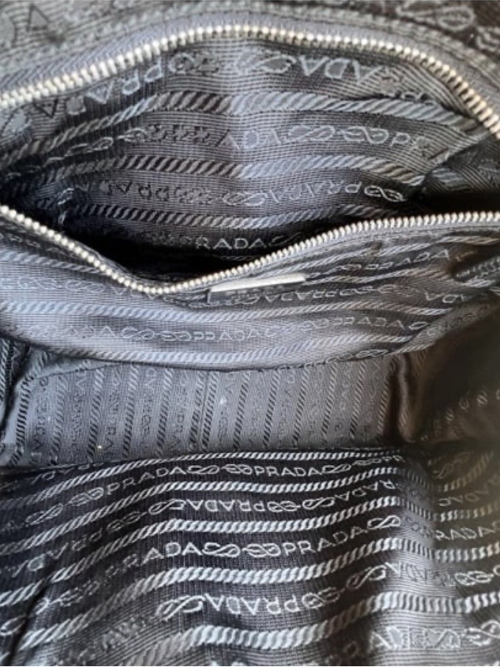Prada Black Leather & Nylon Dome Satchel with Top Handles - Picture 8 of 10